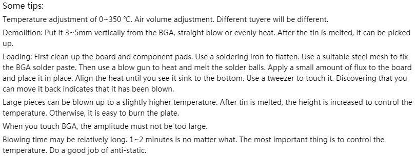 Verwendung der BGA-Reparaturmaschine BGA repair machine usage